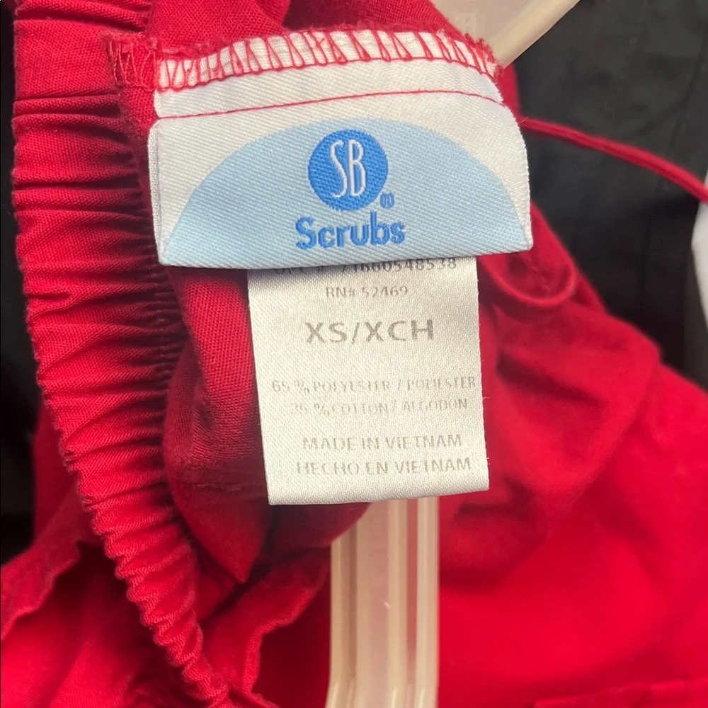 SB scrubs Red Scrub Set size small top extra small bottoms - Picture 7 of 7